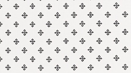 Elegant Black and White Simple Pattern with Geometric Shapes