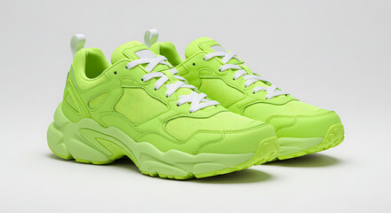 Green Sneakers Isolated