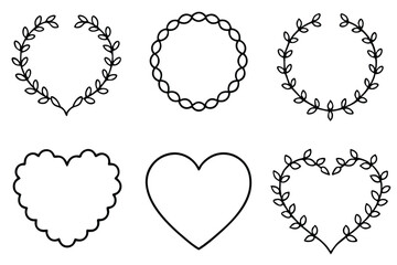 Heart Wreath Seasonal Decorations for Special Events