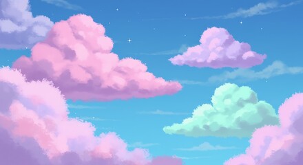 Stunning Clouds and Stars Skyscape