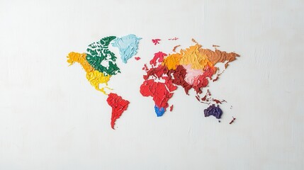 Colorful World Map Design