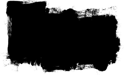 black ink brush painting banner label panel artistic abstract background