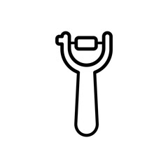 peeler outline icon vector sign