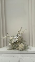 bouquet of white roses,Field of purple marigold flowers White-purple flowers, green leaves.Field of purple marigold Bossoms,marigold flowers and blue blossom in the park,floral pattern - white flower