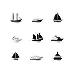 Various Ships Graphic Icons