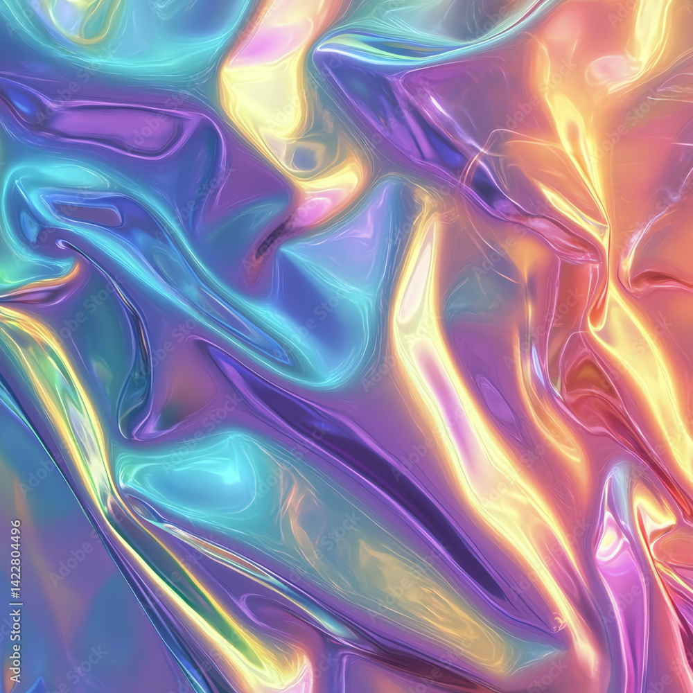 Poster fluid iridescent abstract background texture