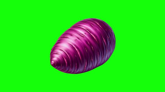 Purple sweet yams green screen animation motion graphic in 4K high resolution.