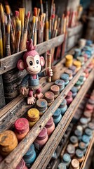 Monkey Artist's Paint Supply