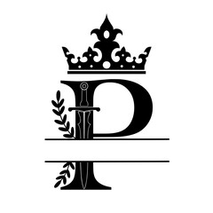 Regal Split monogram Name Customisation svg