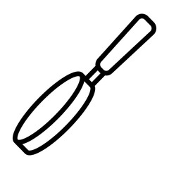 Magnifying Glass Vector Line Icon Design