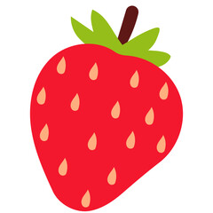 strawberry isolated on white background