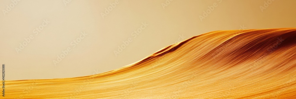 Aufkleber dynamic autumn flow minimalist abstract wave design for luxury interior styling, digital art brandin