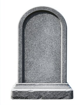 blank grave stone