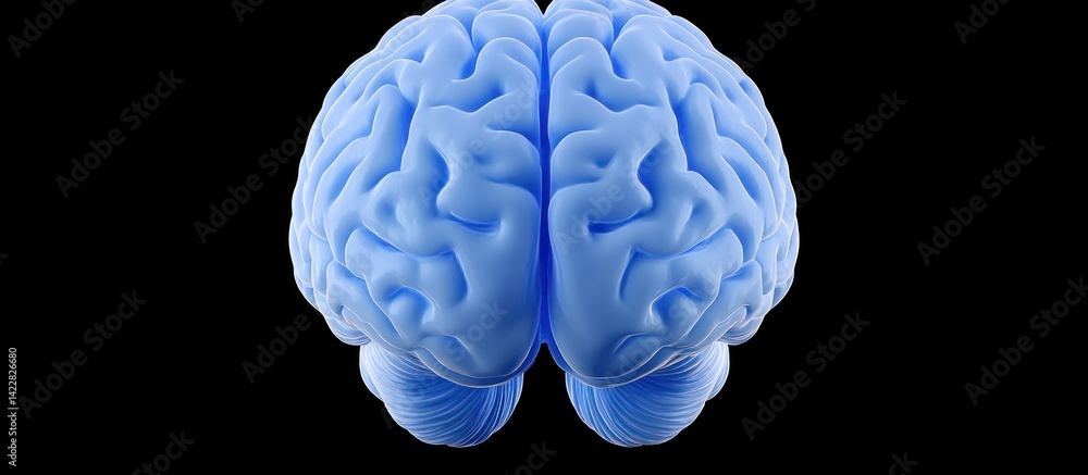 Aufkleber azure cerebral: an abstract representation of neural pathways and cognition