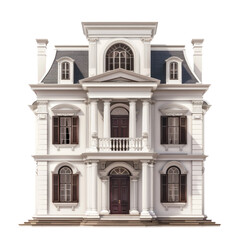 Fototapeta premium Georgian House isolate on transparency background