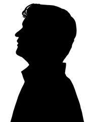 男性横顔シルエット