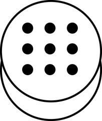 Fototapeta premium Cake Outline Icon Illustration Element