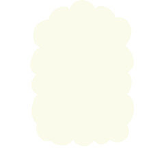 Organic beige abstract shape with jagged wavy edges on white background. Perfect for creative layouts, vintage-inspired designs, modern templates, or unique digital mockups.