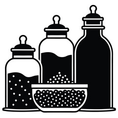 Glass Jar – Airtight Storage Container for Kitchen, Pantry & DIY Projects