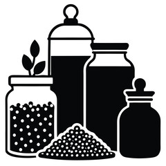 Glass Jar – Airtight Storage Container for Kitchen, Pantry & DIY Projects