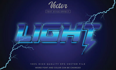 Light text effect 3d style