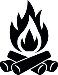 fire sign on a white background