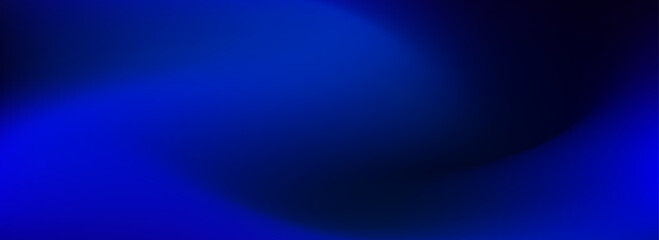 Deep blue ocean gradient wallpaper. Abstract deep dark navy underwater background. Blur sea backdrop for presentation, banner, brochure, poster. Deep water or night sky surface design. Vector