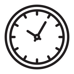 clock Line Icon