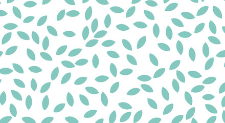 Vector geometric seamless pattern. Modern stylish floral background with leaves.