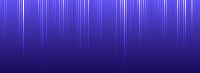 Bright neon streaks wallpaper. Vertical glowing light stripe background. Straight trail flare dynamic concept. Shining rays and beams design elements. Purple tech laser pattern backdrop. Vector 