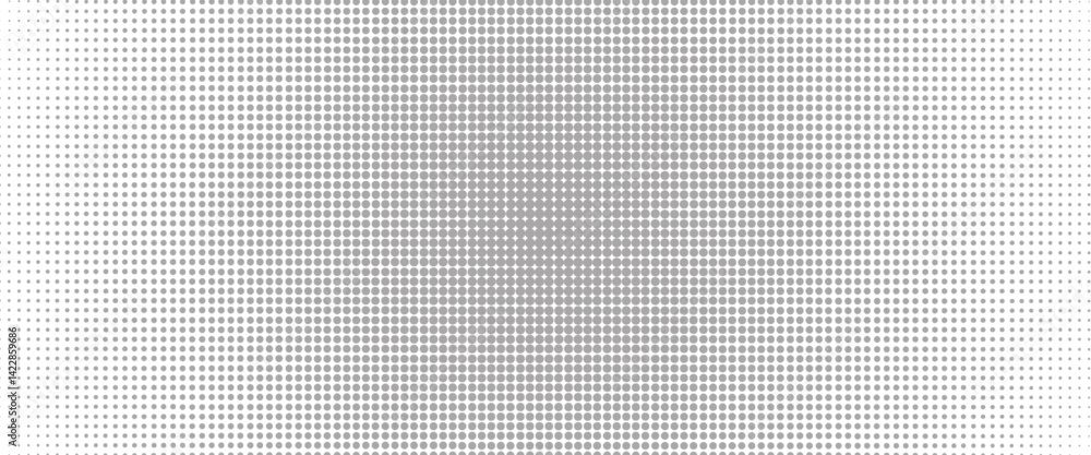 Poster light gradient halftone dots grunge wide background
