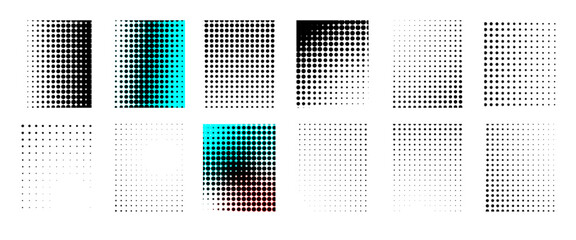 Light gradient halftone dots grunge wide background