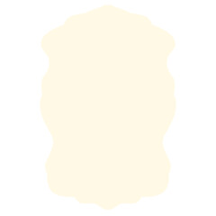 Freeform beige abstract blob shape with soft uneven edges on white background. Ideal for organic layouts, artistic mockups, creative frames, or minimalist design projects.