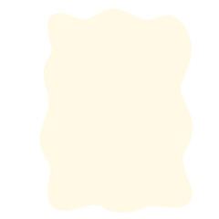 Freeform beige abstract blob shape with soft uneven edges on white background. Ideal for organic layouts, artistic mockups, creative frames, or minimalist design projects.