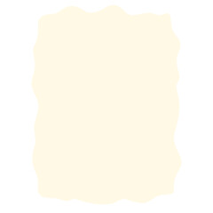 Obraz premium Freeform beige abstract blob shape with soft uneven edges on white background. Ideal for organic layouts, artistic mockups, creative frames, or minimalist design projects.