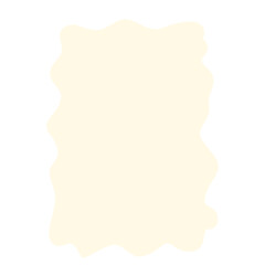 Freeform beige abstract blob shape with soft uneven edges on white background. Ideal for organic layouts, artistic mockups, creative frames, or minimalist design projects.