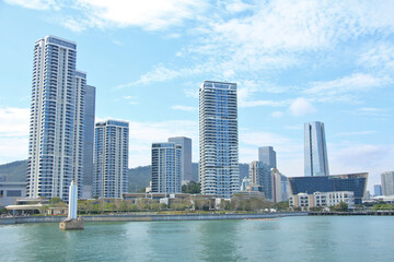 Modern Skyline of Shekou in Shenzhen, China