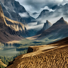 lake in the mountains