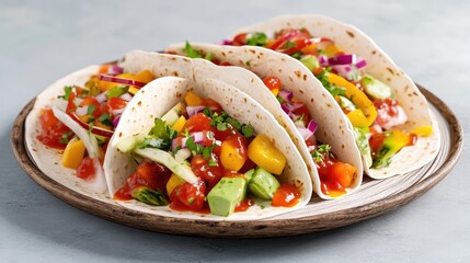 Colorful Vegetarian Tacos