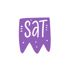 A Vibrant and Engaging Creative SAT Typography Illustration Crafted for Educational Materials