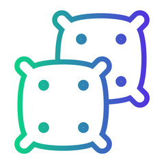 pillow Line Gradient Icon