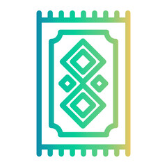 rug Line Gradient Icon