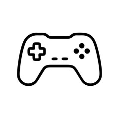 Gamepad in minimalist style on a white background