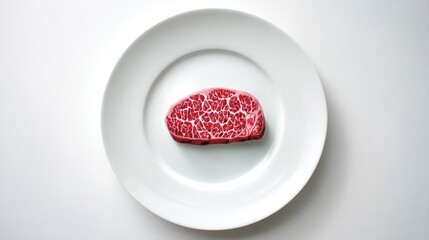 Watercolor of Delicious Grilled Beef Steak Detailed Hand Drawn,illustration,Freshly medium rare grilled beef steak, fried meat, close-up, isolated on white background.