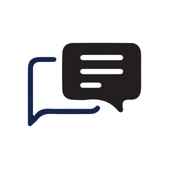Comment icon vector symbol icon speech bubble icon discussion line icon in trendy flat design.talk message Bubble chat icon. vector illustration eps 10.