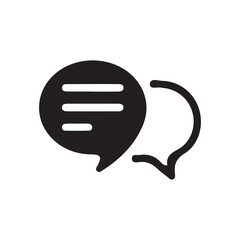 Comment icon vector symbol icon speech bubble icon discussion line icon in trendy flat design.talk message Bubble chat icon. vector illustration eps 10.