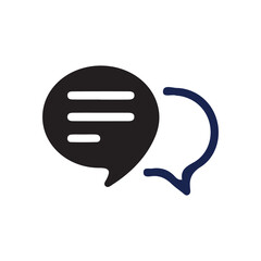 Comment icon vector symbol icon speech bubble icon discussion line icon in trendy flat design.talk message Bubble chat icon. vector illustration eps 10.