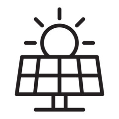 solar Line Icon