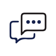 Comment icon vector symbol icon speech bubble icon discussion line icon in trendy flat design.talk message Bubble chat icon. vector illustration eps 10.