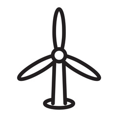Obraz premium wind Line Icon